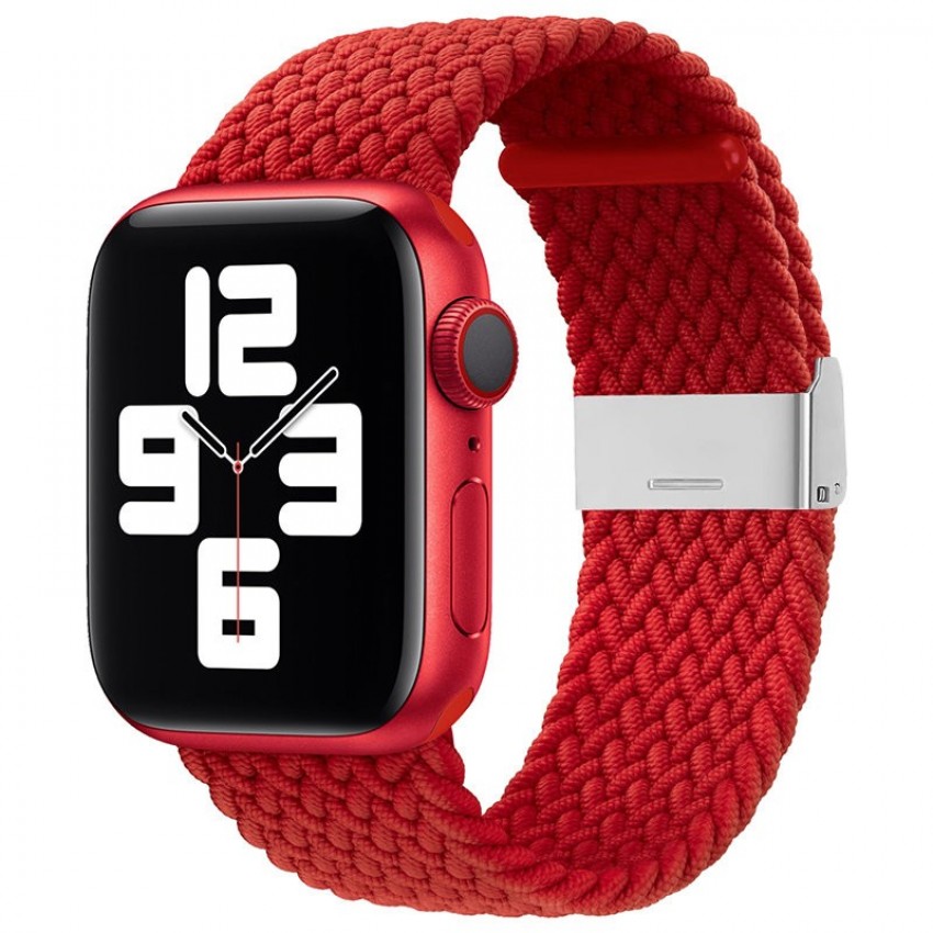 Braided Fabric Strap Apple iWatch 42mm-44mm red