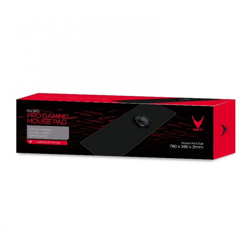 Mouse mat VARR (750x28x3mm) black