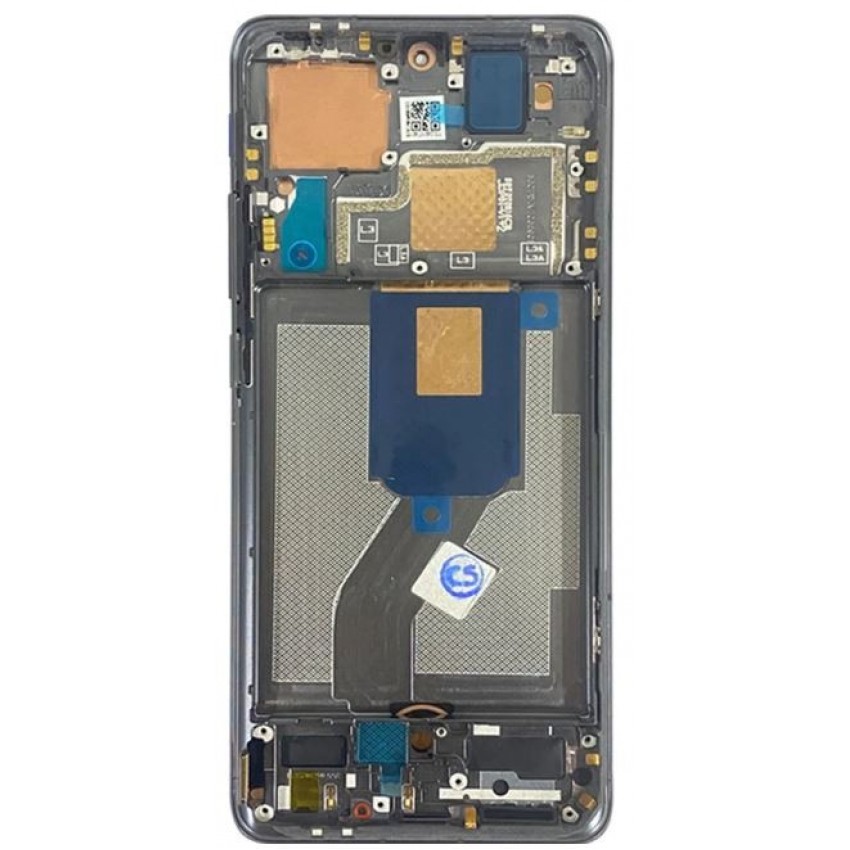 LCD screen Xiaomi 12 5G/12X 5G/12S 5G with touch screen with frame Black original (service pack)