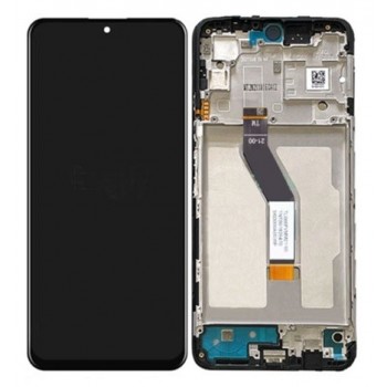 Ekranas Xiaomi Poco M4 Pro 5G/Redmi Note 11S 5G/Redmi Note 11T 5G su lietimui jautriu stikliuku ir rėmeliu Black originalus (service pack)