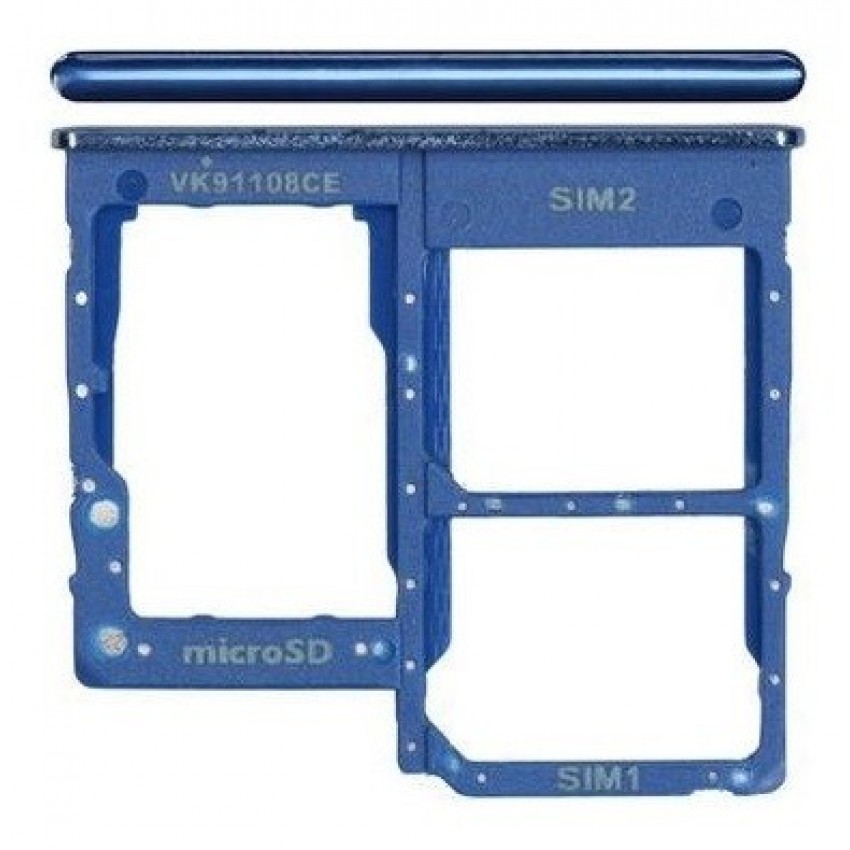 SIM card holder Samsung A315 A31 2020 Prism Crush Blue original (service pack)