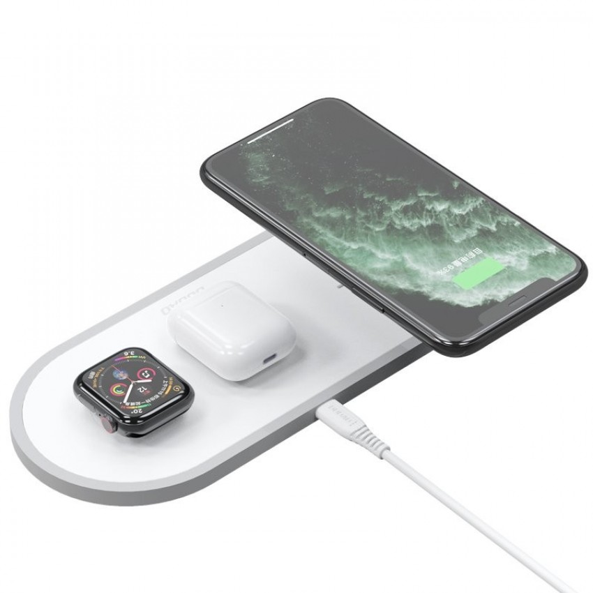 Wireless charging station Dudao 3in1 (A11) (Phone;AirPods;Watch) white