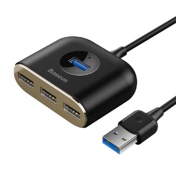 USB HUB Baseus (CAHUB-AY01) USB to (1xUSB 3.0; 3xUSB 2.0) black
