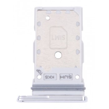 SIM card holder Samsung S901/S906 S22/S22 Plus Dual White ORG
