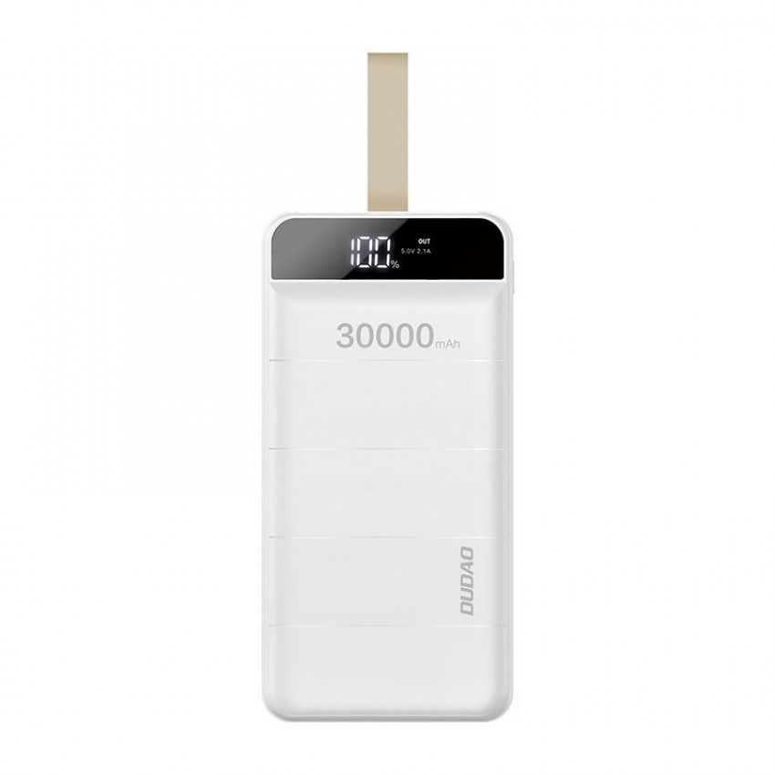 Внешний аккумулятор POWER BANK Dudao (K8s) 30000mAh (2xUSB; 1xUSB-C; LCD) белый