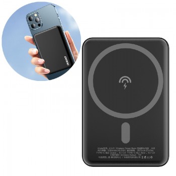 External battery POWER BANK Dudao (K14S) 5000mAh with wireless charging (Magsafe 5W) black