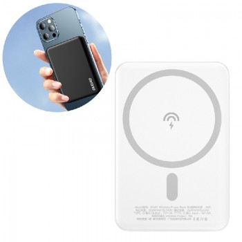 External battery POWER BANK Dudao (K14S) 5000mAh with wireless charging (Magsafe 5W) white