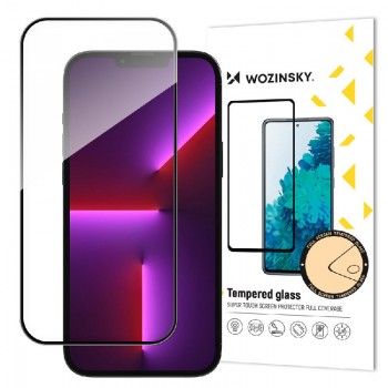 Screen protection glass "Wozinsky 5D Full Glue" Apple iPhone 14 Pro Max case-friendly black