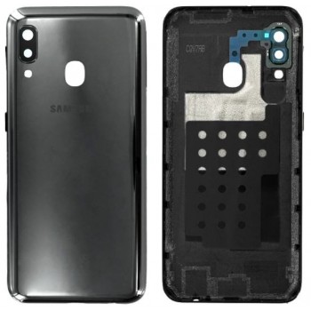 Back cover for Samsung A202 A20e 2019 Black original (service pack)
