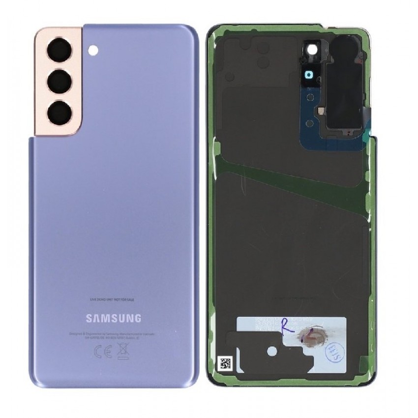 Galinis dangtelis Samsung G991 S21 5G Phantom Violet originalus (service pack)