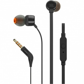 Handsfree JBL TUNE T110 In-Ear with microphone Black