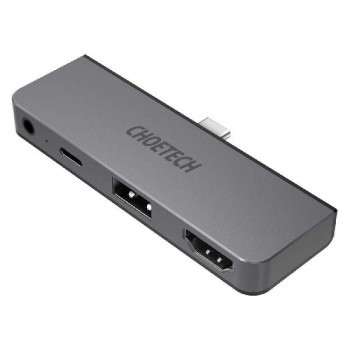 Adapter Choetech (HUB-M13) type-C to (USB, HDMI, USB-C, 3.5mm) black