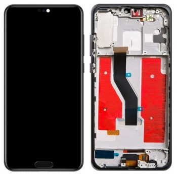 LCD screen Huawei P20 PRO with touch screen and home button with frame Black OLED