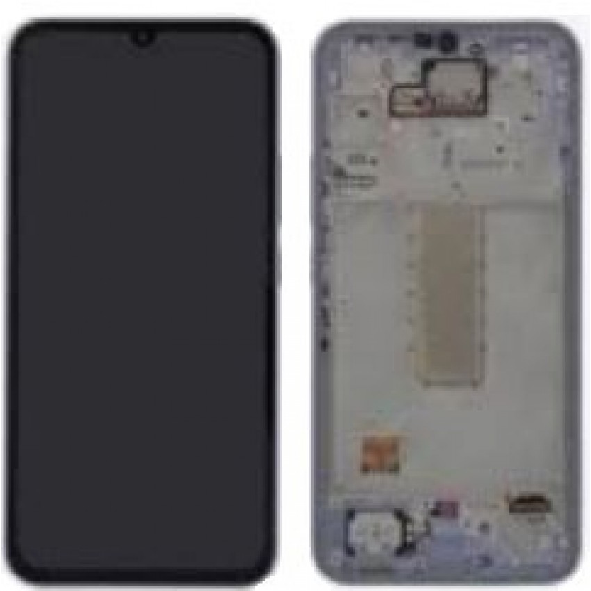 LCD screen Samsung A346 A34 5G 2023 with touch screen and frame Violet original (service pack)