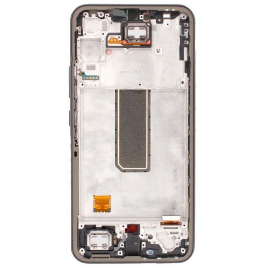 LCD screen Samsung A346 A34 5G 2023 with touch screen and frame Silver original (service pack)