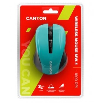 Mouse CANYON CNE-CMSW1GR wireless, green