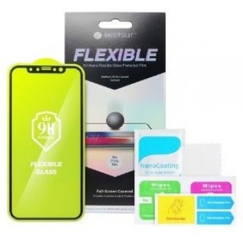 Screen protection glass Bestsuit Flexible Hybrid Glass 5D Samsung A145 A14 4G/A146 A14 5G case-friendly black