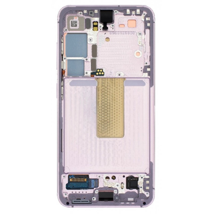 LCD screen Samsung S911 S23 5G with touch screen and frame Lavender original (service pack)