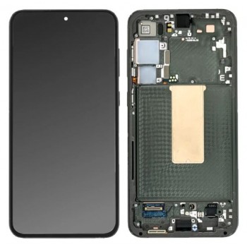 LCD screen Samsung S916 S23+ 5G with touch screen and frame Green original (service pack)
