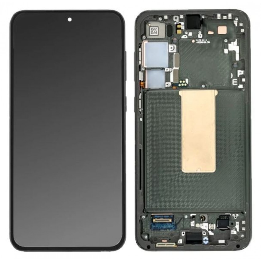 LCD screen Samsung S916 S23+ 5G with touch screen and frame Green original (service pack)