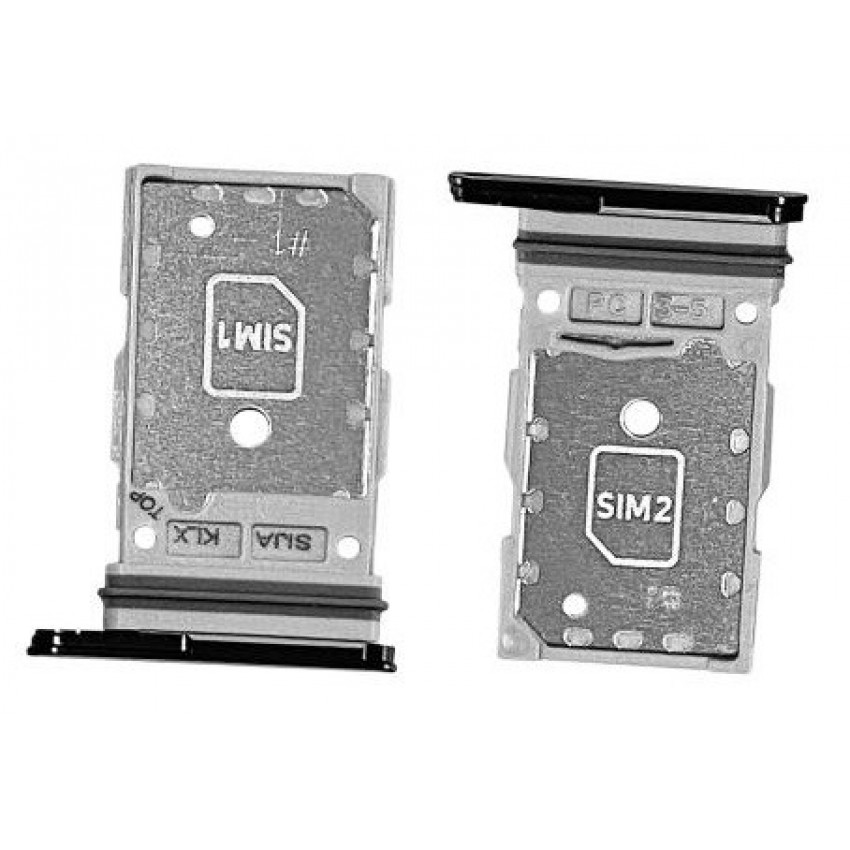 SIM card holder Samsung S901/S906 S22/S22 Plus Dual Phantom Black originalus (service pack) SIM card holder Samsung S901/S906 S22/S22 Plus Dual Phantom Black originalus (service pack)