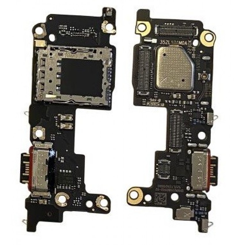 Flex Xiaomi 12T with charging connector and microphone, SIM card contact original (service pack)