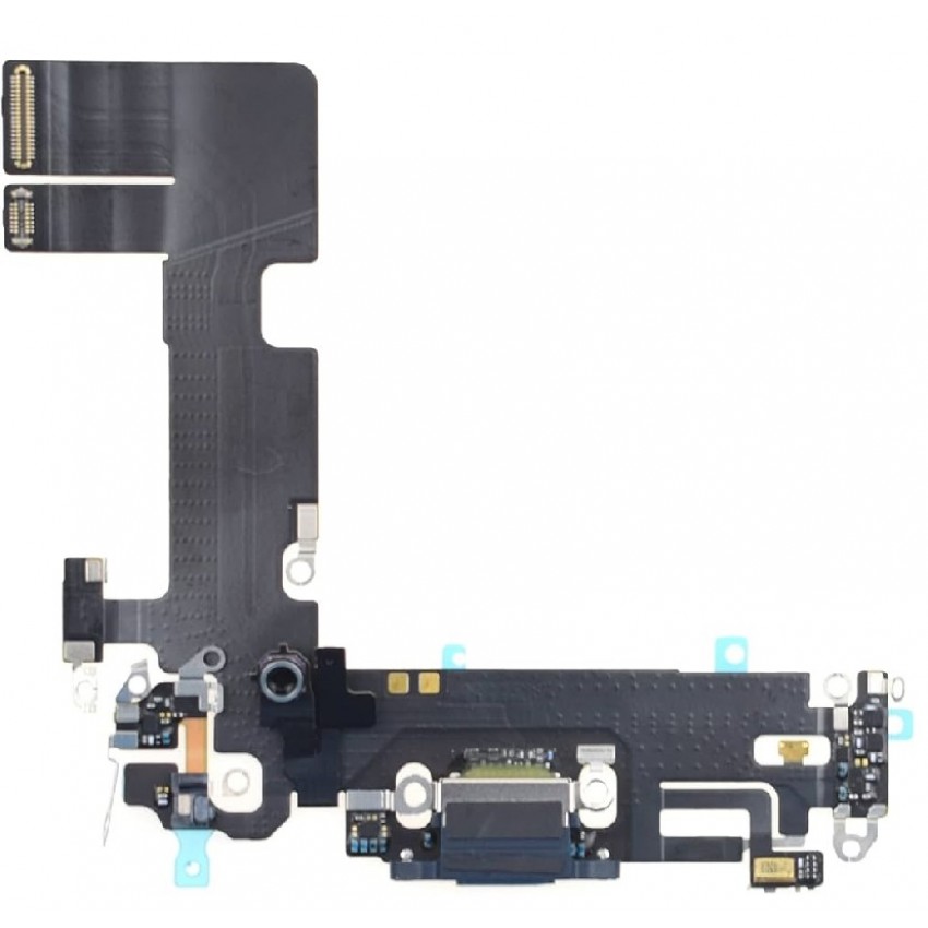 Flex for iPhone 13 for charging connector with microphone Black original (used Grade A)
