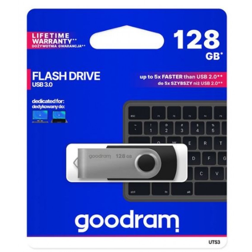 USB memory drive GOODRAM UTS3 128GB USB 3.2