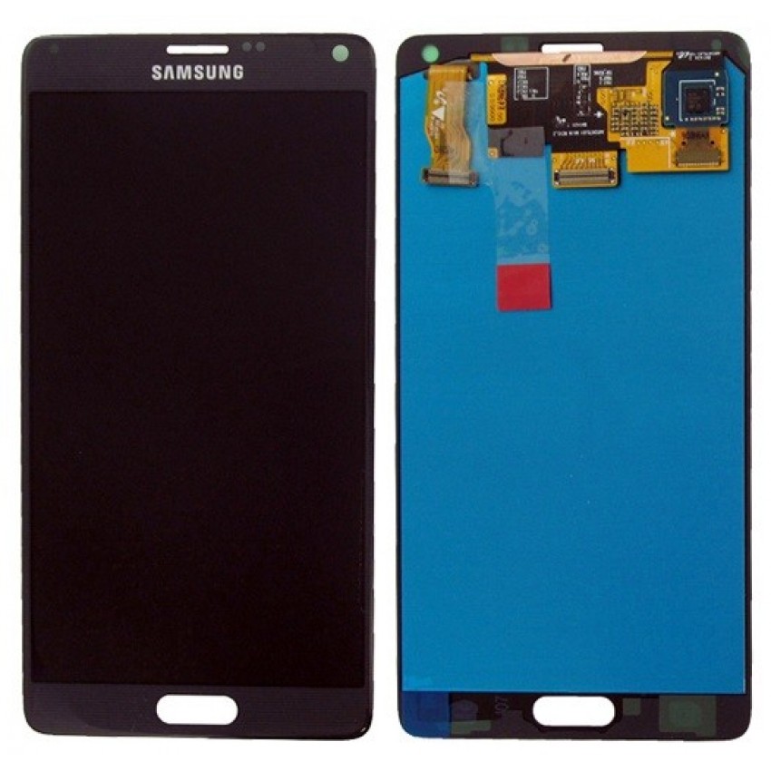LCD screen Samsung N910 Note 4 with touch screen Black original (service pack)