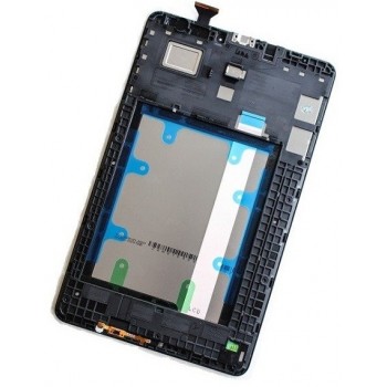 Ekranas Samsung T560/T561 Tab E 9.6 su lietimui jautriu stikliuku Black originalus (service pack)