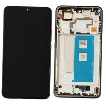 Ekranas Xiaomi Poco F5 Pro 5G su lietimui jautriu stikliuku ir rėmeliu Black originalus (service pack)