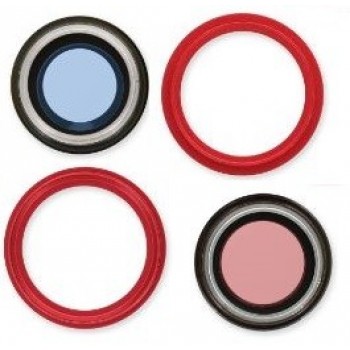 iPhone 14/14 Plus lens for camera with frame Red (2pcs) ORG
