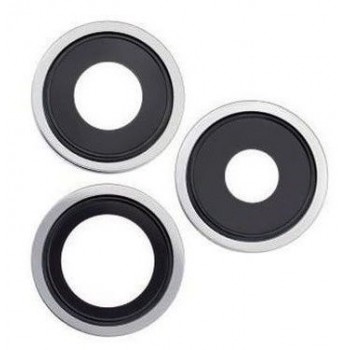 iPhone 14 Pro/14 Pro Max lens for camera with frame Silver (3pcs) ORG