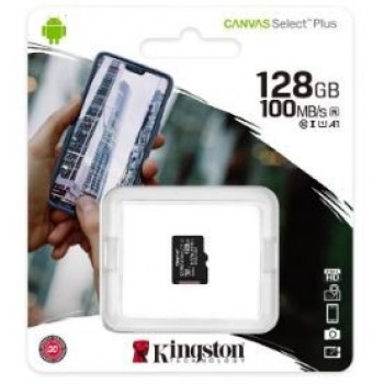 Memory card Kingston Canvas Select Plus MicroSD 128GB (class10 UHS-I 100MB/S)