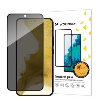 Screen protection glass "Wozinsky Privacy 5D Full Glue" Apple iPhone 15 Plus case-friendly Anti Spy