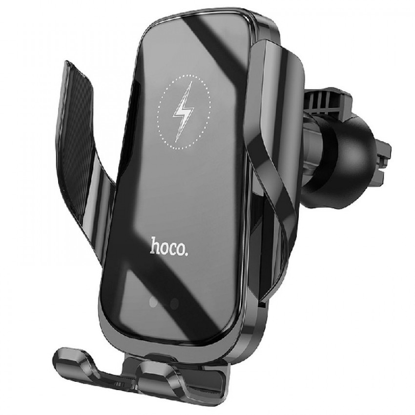 Wireless car charger+holder HOCO (CA202) wireless 15W black