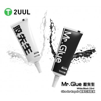 Universalūs klijai 2UUL MR Glue 25ml Black (tinka ekranų rėmelių klijavimui, galiniams stiklams)