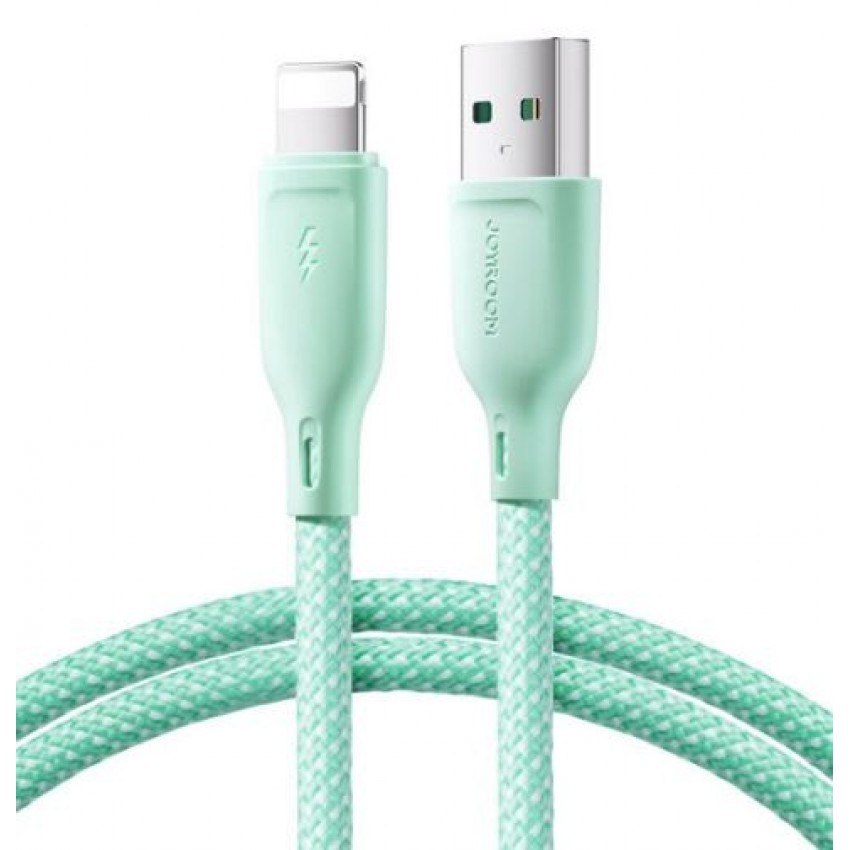USB cable JOYROOM (SA34-AL3) lightning (3A) 1m green