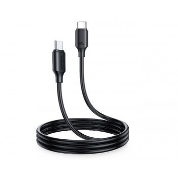 USB cable JOYROOM (S-CC060A9) "USB-C (Type-C) to USB-C (Type-C)" (3A 60W 1m) black