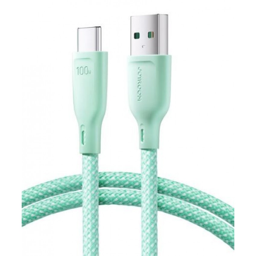 USB cable JOYROOM (SA34-AC6) type-C (100W 3A) 1m green