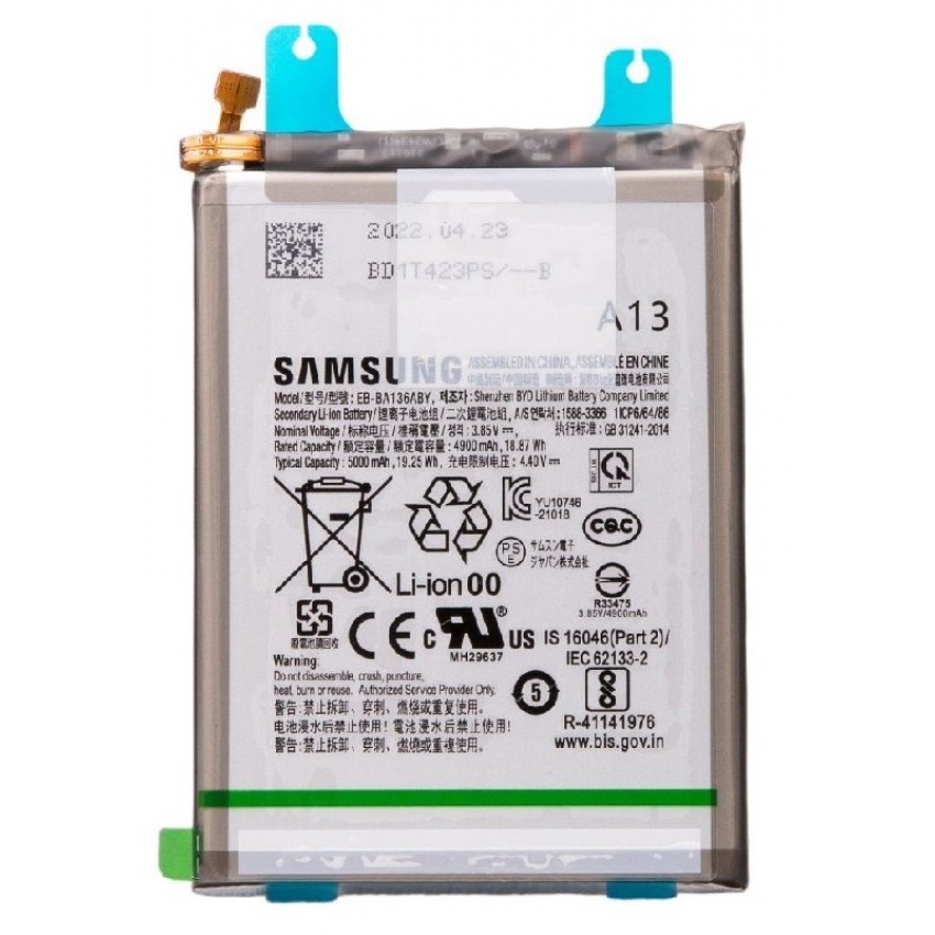 Akumuliatorius originalus Samsung A136 A13 4900mAh EB-BA136ABY (service pack)