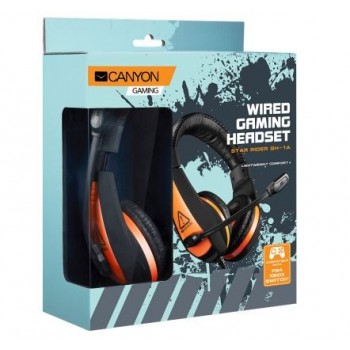 Handsfree CANYON GH-1A Gaming with microphone black-orange (2m cable)