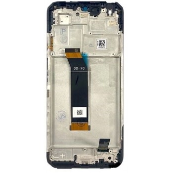 Ekranas Xiaomi Poco M4 5G/Poco M5 4G/Redmi 10 5G/Redmi Note 11E 5G su lietimui jautriu stikliuku ir rėmeliu Black ORG