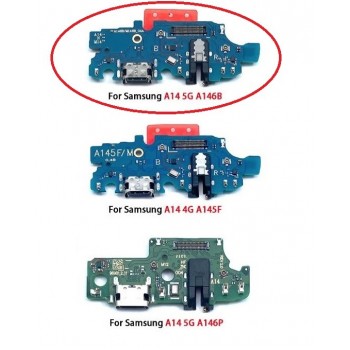 Flex Samsung A146B A14 5G 2023 for plugin, microphone, headphone connector original (service pack)
