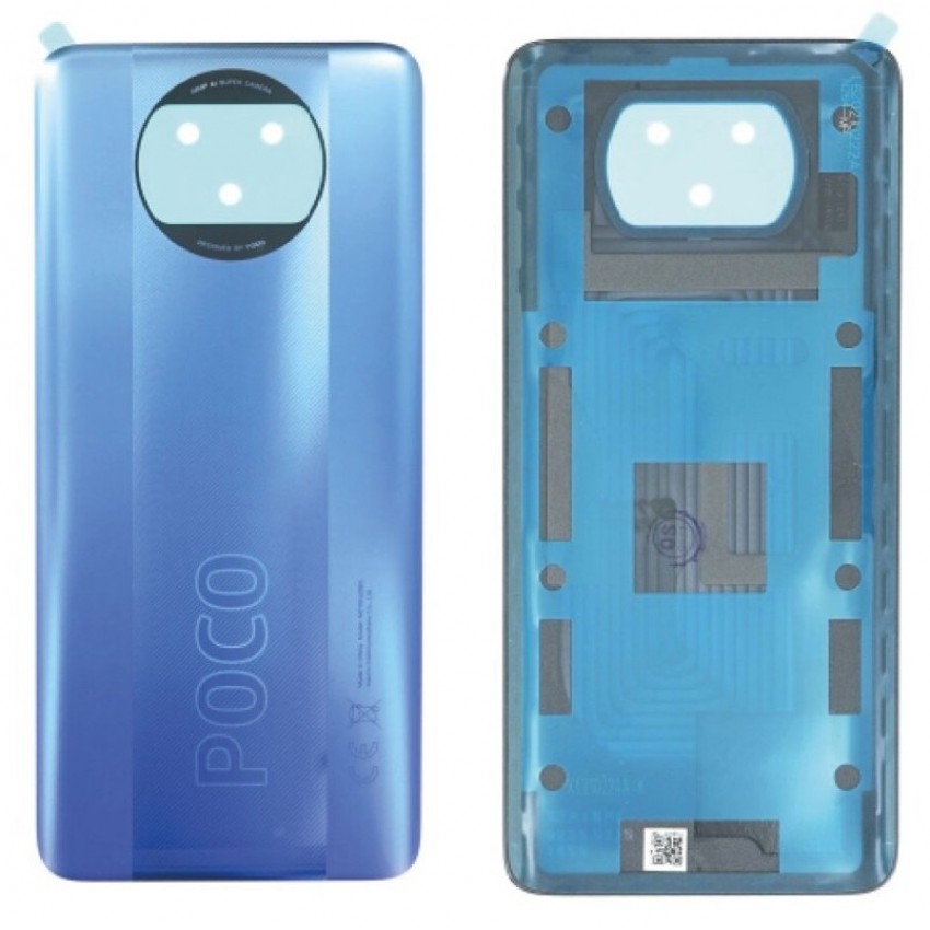Galinis dangtelis Xiaomi Poco X3 Pro/X3/X3 NFC Frost Blue originalus (service pack)