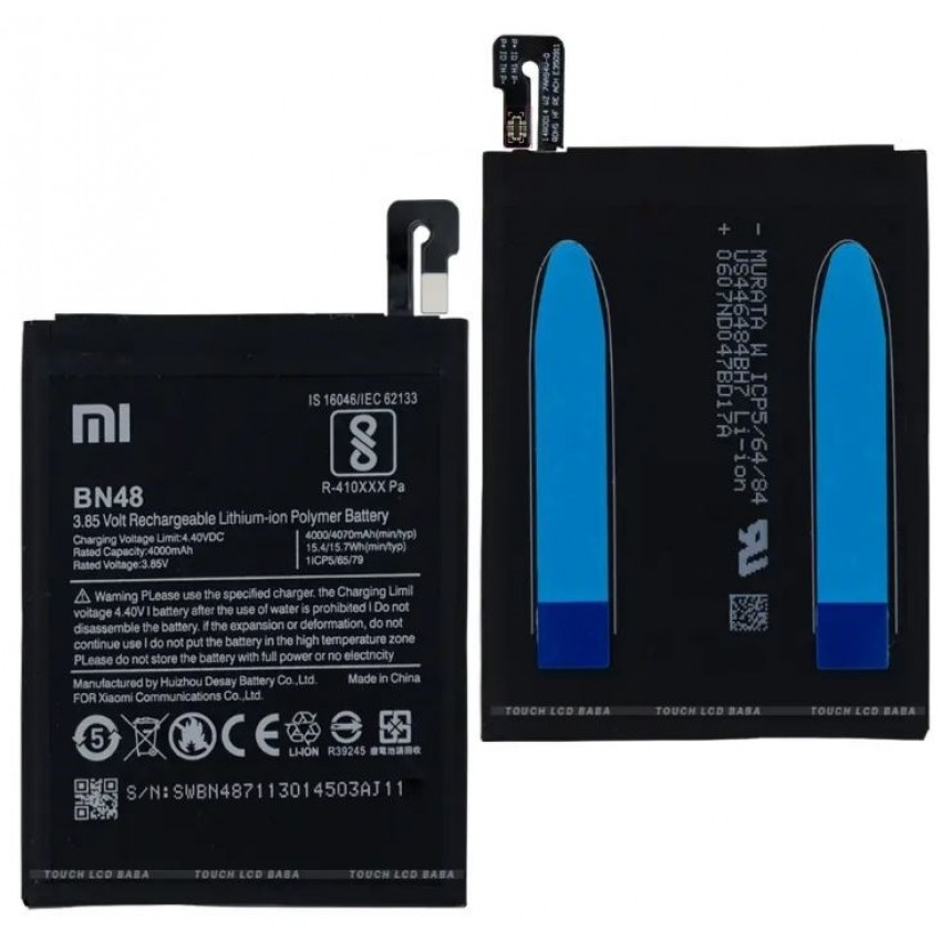 Battery original Xiaomi Redmi Note 6 Pro/Redmi Note 5 Pro 4000mAh BN48 (service pack)