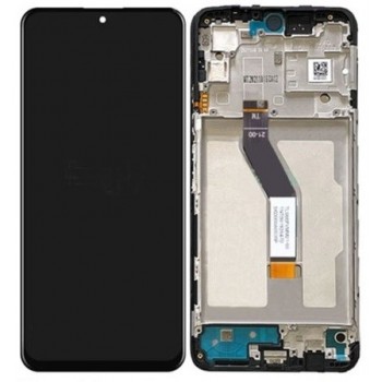 Ekranas Xiaomi Poco M4 Pro 5G/Redmi Note 11S 5G/Redmi Note 11T 5G su lietimui jautriu stikliuku ir rėmeliu Black ORG
