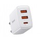 Lādētājs Baseus Compact Quick Charger 2xUSB/Type-C 30W balts CCXJ-E02