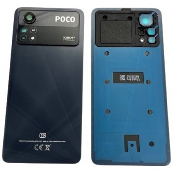 Back cover for Xiaomi Poco X4 Pro 5G Laser Black original (service pack)