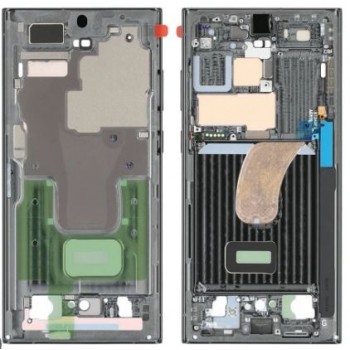 Middle housing Samsung S918 S23 Ultra Green original (service pack)